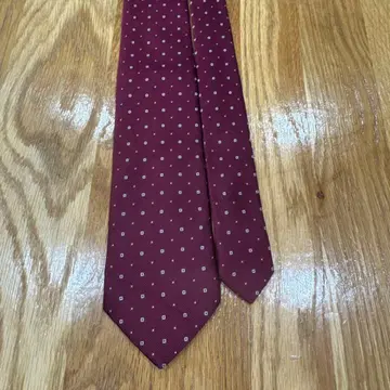 Paul Smith 버건디 도트 무늬 넥타이