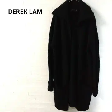 DEREK LAM 롱 가디건 블랙 두꺼운 원단 따뜻한 스타일리시 F