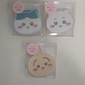 치이카와 네일 파일 & 샤이너 3개 세트 (하치와레, 치이카와, 토끼)