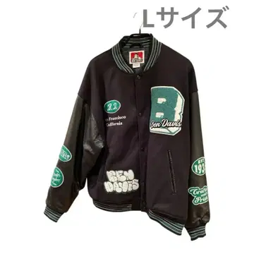 [벤 데이비스] 바시티 자켓 블랙 L 사이즈