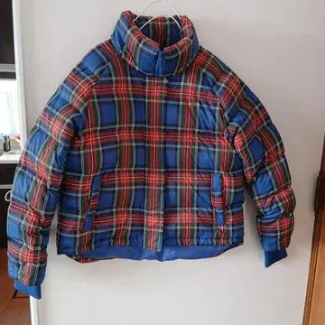 유니클로 x JW &ERSON 체크 무늬 다운 자켓