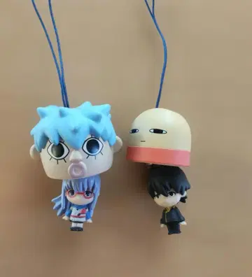 은혼 뒤집어쓰는 마스코트 키링 2개 세트