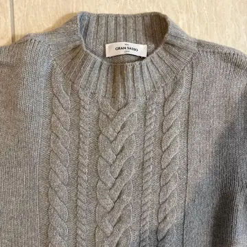 GRAN SASSO 그레이 케이블 니트 50