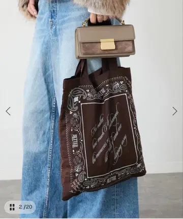 두지엠 클라세 BTN 반다나 토트 새상품급