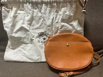 새상품 미사용 IL BISONTE 오렌지 가죽 숄더백