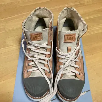 리 베이지 하이컷 스니커즈 26cm