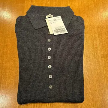 IENA 3 x 3 리브 폴로 칼라 니트 미사용 새상품