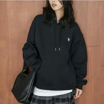 후드티 U.S. POLOASSN 로고 자수 속기모 원포인트 폴로