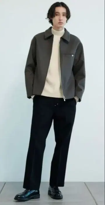 S140 멜톤 지퍼 블루종 다크 그레이 02