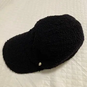 블랙 패브릭 캡