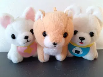 강아지 봉제 인형 3개 세트