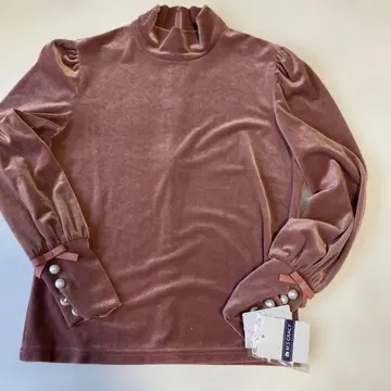 엠즈 그레이시 하이넥 벨로아 티셔츠 40