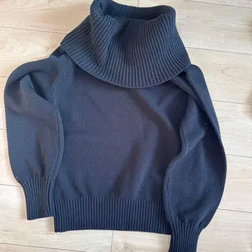 Spick & Span 터틀넥 스웨터 블랙