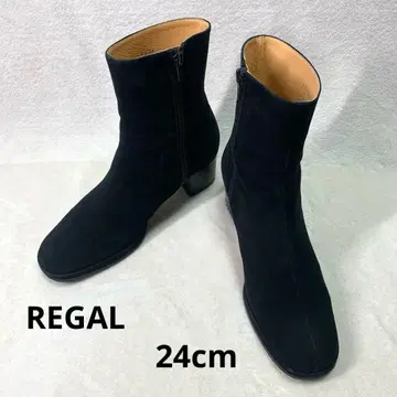 [ REGAL ] 리갈 숏부츠 스웨이드 사이드 지퍼 그립 기능