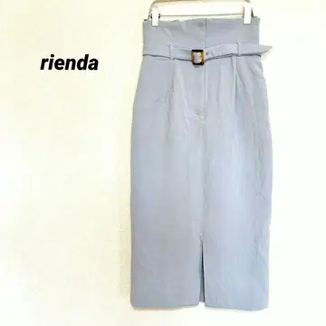 2986M 리엔다 롱 타이트 스커트 심플 무지 하이웨스트 파랑 S