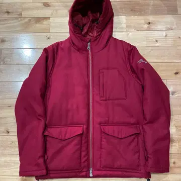 FAT ALASKA2 버건디 후드 부착 다운 자켓