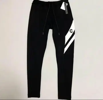 [미사용 새상품] 크로노스 CRONOS 블랙 조거 팬츠 화이트 스트라이프
