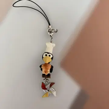 까마귀 빵집 스트랩 바람개비