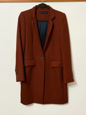 ZARA 테일러드 코트 테라코타