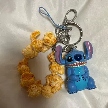 디즈니 스티치 팝콘 키링