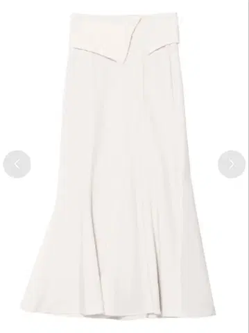 러그나문 허리 라펠 머메이드 스커트 아이보리