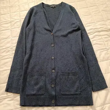 띠어리 캐시미어 100% 가디건 네이비