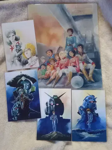 그리는 사람, 야스히코 요시카즈 클리어 파일 엽서 4장 (기동전사 건담)