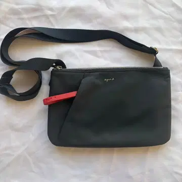 agnes b 네이비 숄더백 아네스베