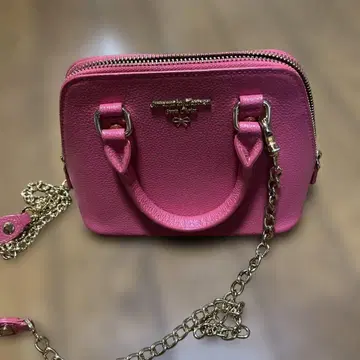 Samantha Thavasa 핑크 가죽풍 숄더백