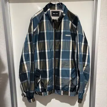 WIND AND SEA 체크 무늬 나일론 자켓 XL 사이즈