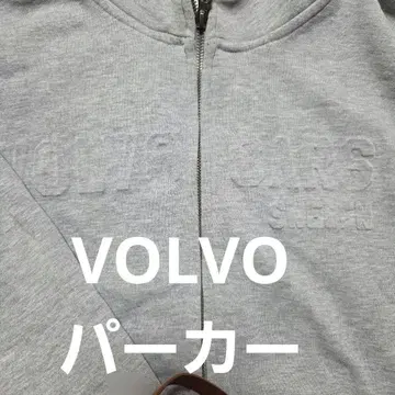 VOLVO 그레이 풀 집업 후드티 L 사이즈