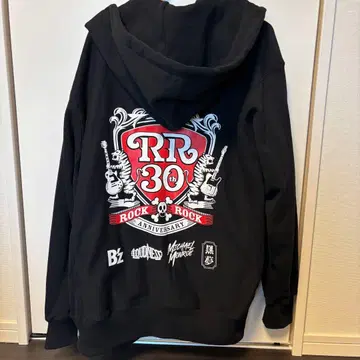 B'z 후드티 지퍼 후디 L 락 페스티벌