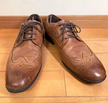 [새상품급] ROCKPORT 브라운 가죽 윙팁 드레스 슈즈 27