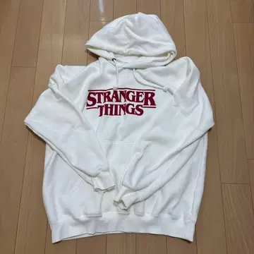 기묘한 이야기 후드티 화이트 GU 속기모