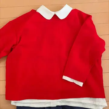 오하시 아유미 a. (에이도트) 보트넥 니트 빨간색