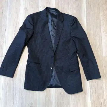 Jurner 다크 그레이 스트라이프 비즈니스 자켓