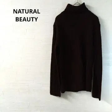 NATURAL BEAUTY 터틀넥 다크 브라운 캐주얼 F