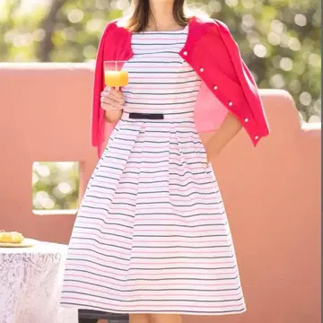 엠즈 그레이시 배색 보더 원피스 카탈로그 게재 40