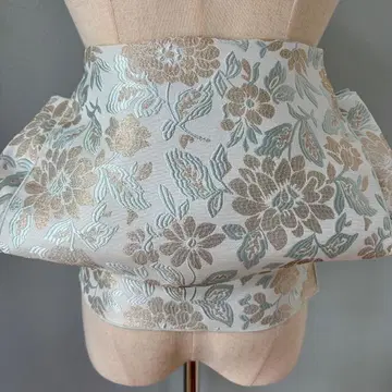 성인 헤코 오비 초꽃 반폭 오비 장척 자카드 헤코 오비