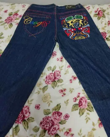 Coogi 자수 데님 청바지