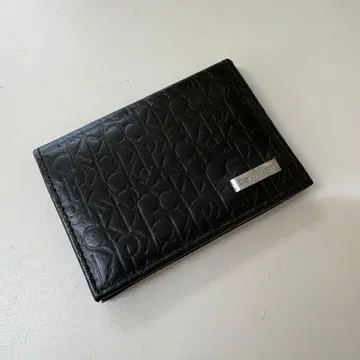 Calvin Klein 블랙 가죽 카드 케이스 명함지갑