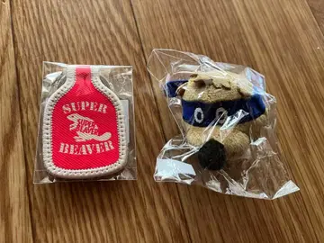 SUPER BEAVER 택 키링 마스크드 비버 마스코트 링
