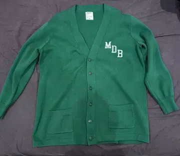 새상품급 매디슨 블루 BIG CARDIGAN COTTON 그린 01