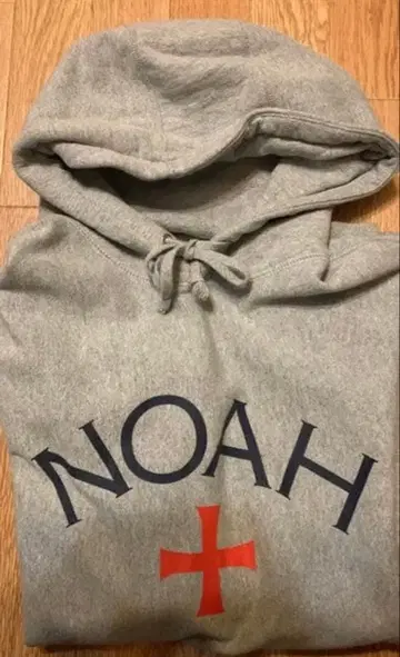 NOAH 후드티 그레이 NOAH NY CORE LOGO HOODIE