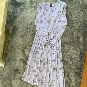 Andemiu 꽃무늬 라벤더 원피스 S 사이즈