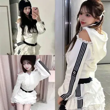 Darich 걸리시 스포티 맨투맨 상의