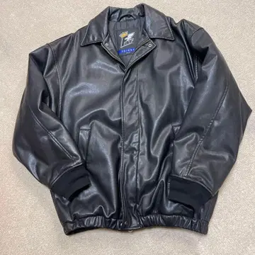 FAT 인조 가죽 점퍼