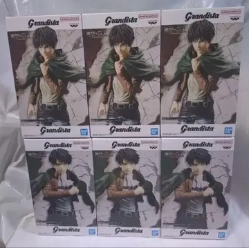 진격의 거인 Grandista 리바이 엘렌 피규어 각 3개 총 6체 세트