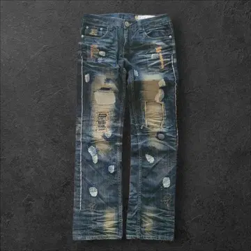 Y2K 00s patchwork denim 그런지 archive 헤이세이