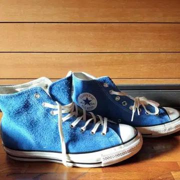 컨버스 파랑 스웨이드 스니커즈